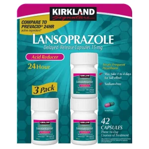 کاهش دهنده اسید معده لانسورازول کرکلند Kirkland Lansoprazole