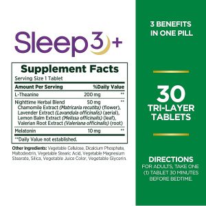 ملاتونین نیچرز بونتی اسلیپ تری 30 عدد Nature's Bounty Sleep3