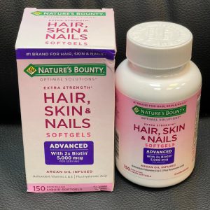 کپسول تقویت کننده پوست، مو و ناخن نیچرز بونتی 150 عدد