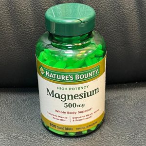 منیزیم نیچرز بونتی 500 میلی گرم 200 عدد Nature’s Bounty Magnesium