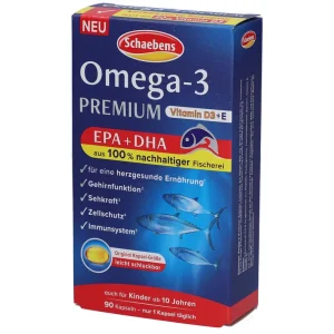 امگا 3 شِیبِنز Schaebens Omega-3 حاوی ویتامین E و D