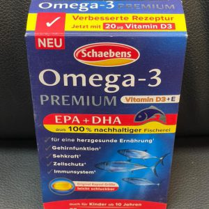 امگا 3 شِیبِنز Schaebens Omega-3 حاوی ویتامین E و D