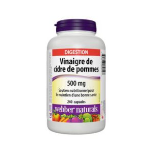 کپسول سرکه سیب وبر نچرالز 500 میلی گرم 240 عدد