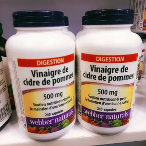 کپسول سرکه سیب وبر نچرالز 500 میلی گرم 240 عدد