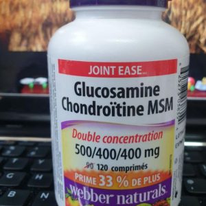 کمپلکس گلوکزامین کندروئیتین وبر نچرالز 500/400 میلی‌گرم 120 کپسول