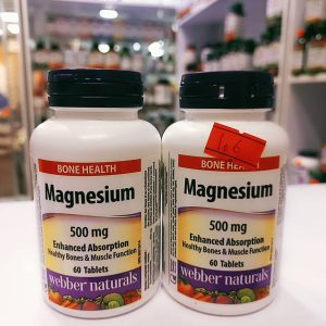 منیزیم وبر نچرالز 500 میلی گرم 60 عددWebber Naturals Magnesium