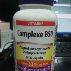 ویتامین ب کمپلکس وبر نچرالز Webber Naturals Vitamin B50 Complex