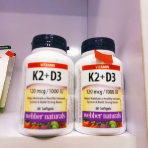 ویتامین K2 D3 وبر نچرالز Webber Naturals Vitamin K2 D3