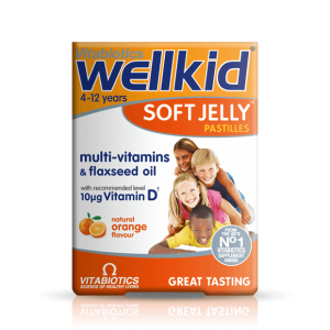 مولتی ویتامین Wellkid Soft Jelly ویتابیوتیکس کودکان 4 تا 12 سال