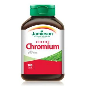 قرص کرومیوم جمیسون 200 میکروگرم 100 عدد Jamieson Chromium