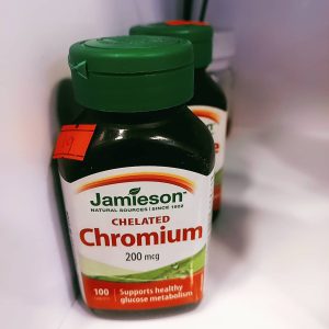 قرص کرومیوم جمیسون 200 میکروگرم 100 عدد Jamieson Chromium