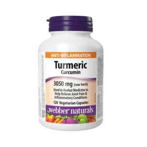 کورکومین زردچوبه وبر نچرالز 120 عدد Webber Naturals Turmeric
