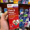 شربت تسکین‌دهنده درد و کاهش‌دهنده تب کودکان سی وی اس هلث CVS Health Children's Pain & Fever