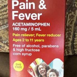 شربت تسکین‌دهنده درد و کاهش‌دهنده تب کودکان سی وی اس هلث CVS Health Children's Pain & Fever