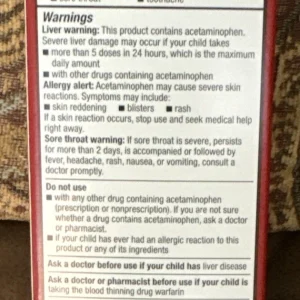 شربت تسکین‌دهنده درد و کاهش‌دهنده تب کودکان سی وی اس هلث CVS Health Children's Pain & Fever