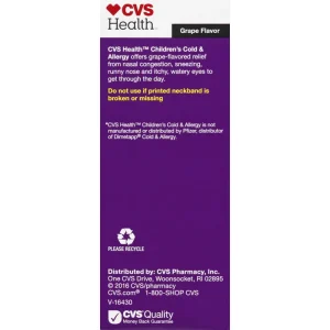 تسکین دهنده علائم سرماخوردگی و آلرژی سی وی اس هلث CVS Health Cold & Allergy