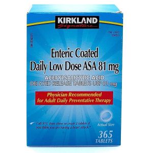 قرص آسپرین کرکلند با دوز پایین 365 عدد KIRKLAND LOW DOSE 81MG ASA
