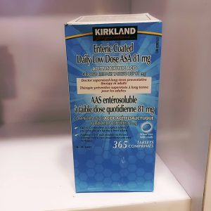 قرص آسپرین کرکلند با دوز پایین 365 عدد KIRKLAND LOW DOSE 81MG ASA