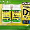 ویتامین دی کرکلند 2 قلو Kirkland Signature Vitamin D3 25mcg