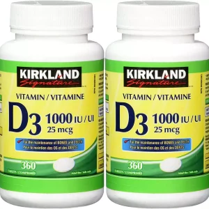 ویتامین دی کرکلند 2 قلو Kirkland Signature Vitamin D3 25mcg