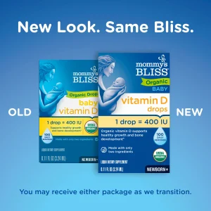 قطره ویتامین دی مامی‌ز بلیس مخصوص کودکان Mommy’s Bliss Organic Vitamin D