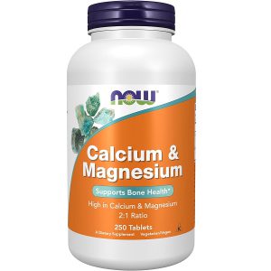 کلسیم منیزیم ناو 250 عدد NOW Foods Magnesium & Calcium
