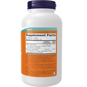 کلسیم منیزیم ناو 250 عدد NOW Foods Magnesium & Calcium