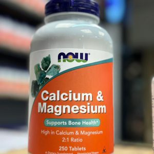 کلسیم منیزیم ناو 250 عدد NOW Foods Magnesium & Calcium