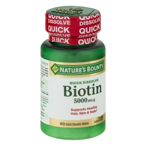 بیوتین نیچرز بونتی 5000 میکروگرم Nature s Bounty Biotin