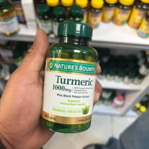 کپسول زردچوبه نیچرز بونتی 1000 میلی گرم 60 عدد Nature's Bounty Turmeric