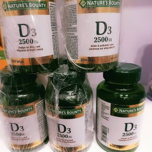 ویتامین D3 نیچرز بونتی 300 عدد 2500 واحد بین المللی