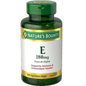 قرص ویتامین E نیچرز بونتی 180 میلی گرم 120 عدد