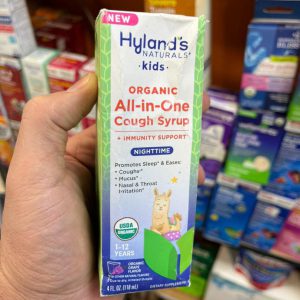 شربت سرفه شبانه کودکان ارگانیک هایلندز نچرالز Hyland's Naturals Organic Kids All-in-One Cough Syrup Nighttime