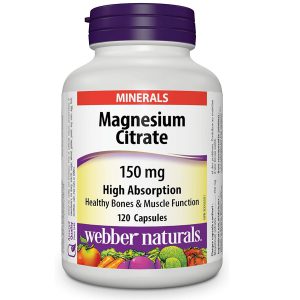 منیزیم سیترات وبر نچرالز 150 میلی گرم 120 عدد