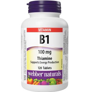 ویتامین ب 1 وبر نچرالز 100 میلی گرم 120 عدد Webber Vitamin B1