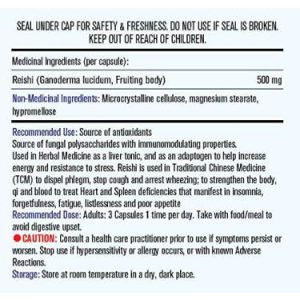 کپسول قارچ ریشی مپ لایف MapleLife Reishi Mushroom