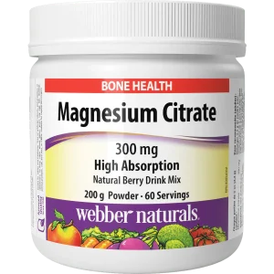 پودر منیزیم سیترات وبر نچرالز webber naturals Magnesium Citrate