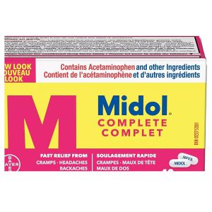 کپسول تسکین دهنده علائم پریود میدول کامپلت Midol Complete